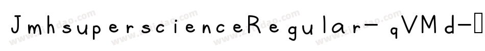 JmhsuperscienceRegular-qVMd字体转换