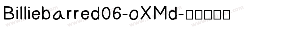 Billiebarred06-oXMd字体转换