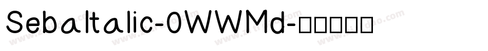 SebaItalic-0WWMd字体转换