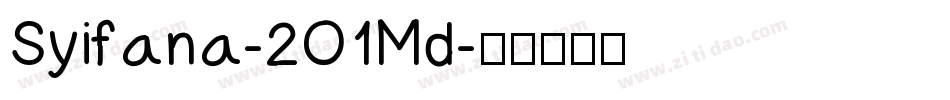 Syifana-2O1Md字体转换