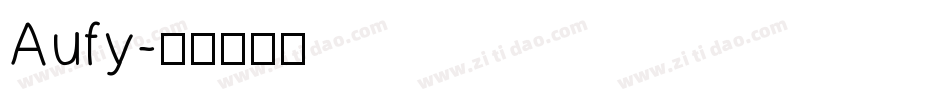 Aufy字体转换
