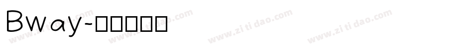 Bway字体转换