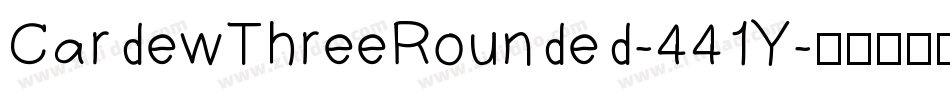 CardewThreeRounded-441Y字体转换