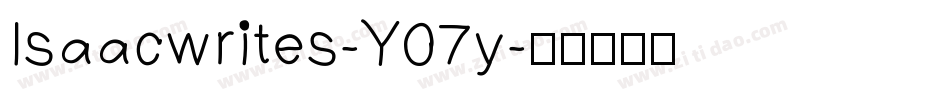 Isaacwrites-Y07y字体转换