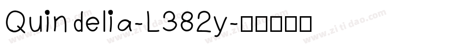 Quindelia-L382y字体转换