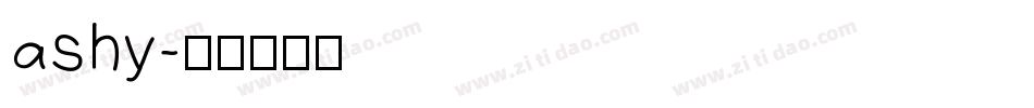 ashy字体转换
