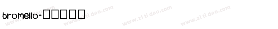 bromello字体转换