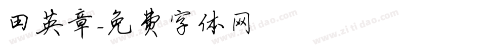 田英章字体转换