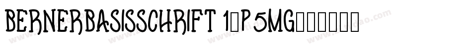 Bernerbasisschrift1-P5Mg字体转换