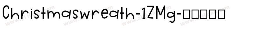 Christmaswreath-1ZMg字体转换
