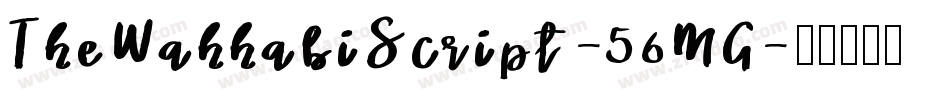 TheWahhabiScript-56MG字体转换