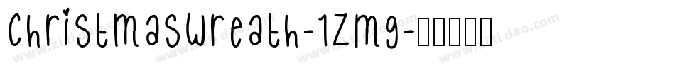 Christmaswreath-1ZMg字体转换