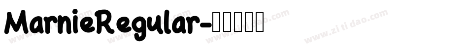 MarnieRegular字体转换