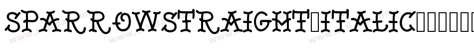 SparrowStraight-Italic字体转换