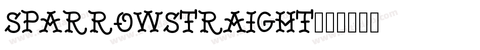 SparrowStraight字体转换