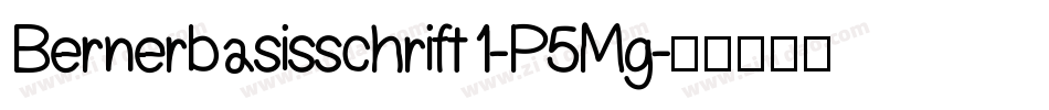 Bernerbasisschrift1-P5Mg字体转换