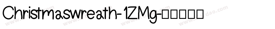 Christmaswreath-1ZMg字体转换