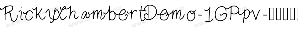 RickyLhambertDemo-1GPpv字体转换