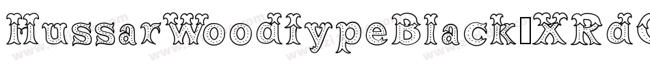 HussarWoodtypeBlack-XRdG字体转换