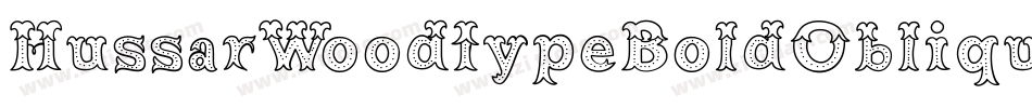 HussarWoodtypeBoldOblique-4qe4字体转换