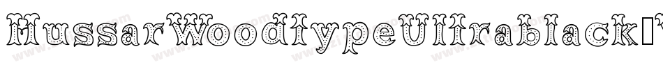 HussarWoodtypeUltrablack-W90Y字体转换