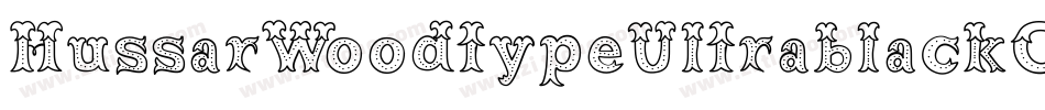 HussarWoodtypeUltrablackOblique-awWE字体转换