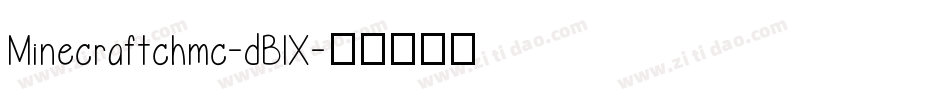 Minecraftchmc-dBlX字体转换