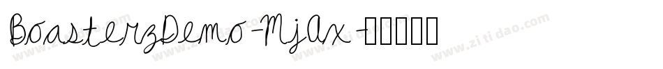 BoasterzDemo-MjAx字体转换