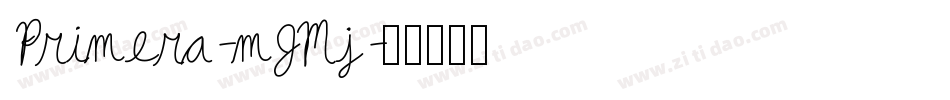 Primera-mJMj字体转换