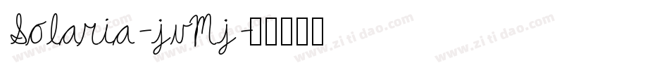 Solaria-jvMj字体转换