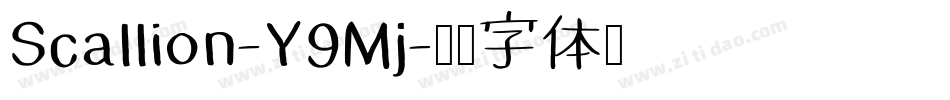 Scallion-Y9Mj字体转换