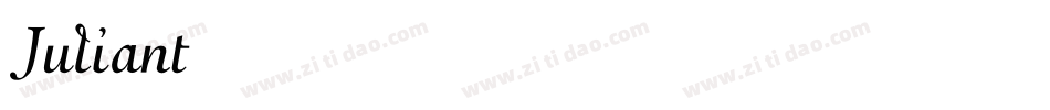 Juliant字体转换