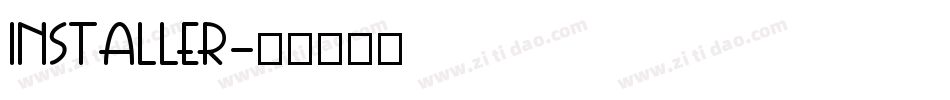 Installer字体转换