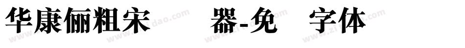 華康儷粗宋转换器字体转换
