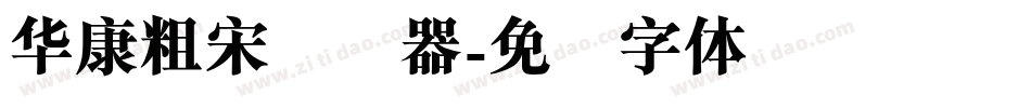 華康粗宋转换器字体转换