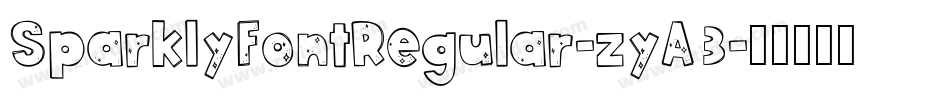 SparklyFontRegular-zyA3字体转换