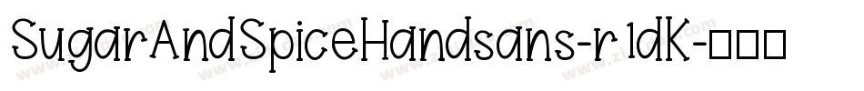 SugarAndSpiceHandsans-r1dK字体转换