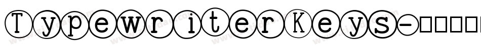 TypewriterKeys字体转换