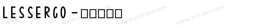 LESSERCO字体转换