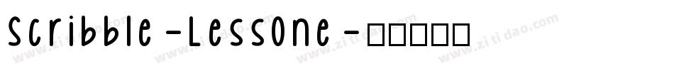 Scribble-LessOne字体转换