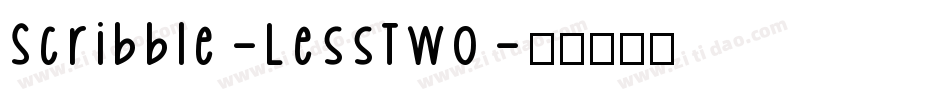 Scribble-LessTwo字体转换