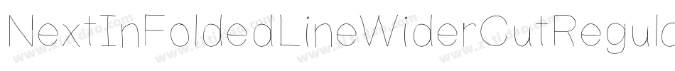 NextInFoldedLineWiderCutRegular-1V6e字体转换