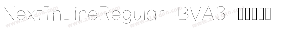 NextInLineRegular-BVA3字体转换