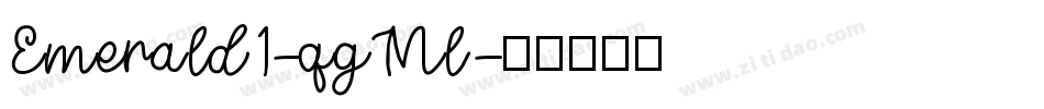 Emerald1-qgMl字体转换