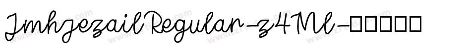 JmhjezailRegular-z4Ml字体转换