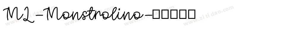 ML-Monstrolino字体转换