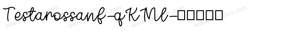 Testarossanf-qKMl字体转换