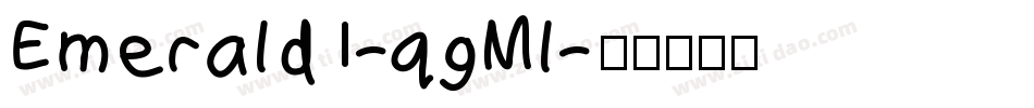 Emerald1-qgMl字体转换