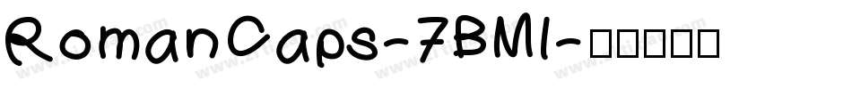 RomanCaps-7BMl字体转换