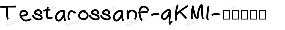 Testarossanf-qKMl字体转换